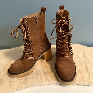 Free People Dylan Women’s Lace Up Suede Boots